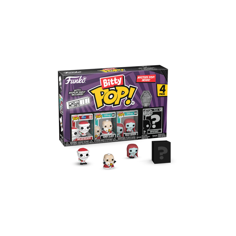NBX - Bitty Pop 4 Pack 2.5cm - Santa Jack NBX - Bitty Pop 4 Pack 2.5cm - Santa Jack