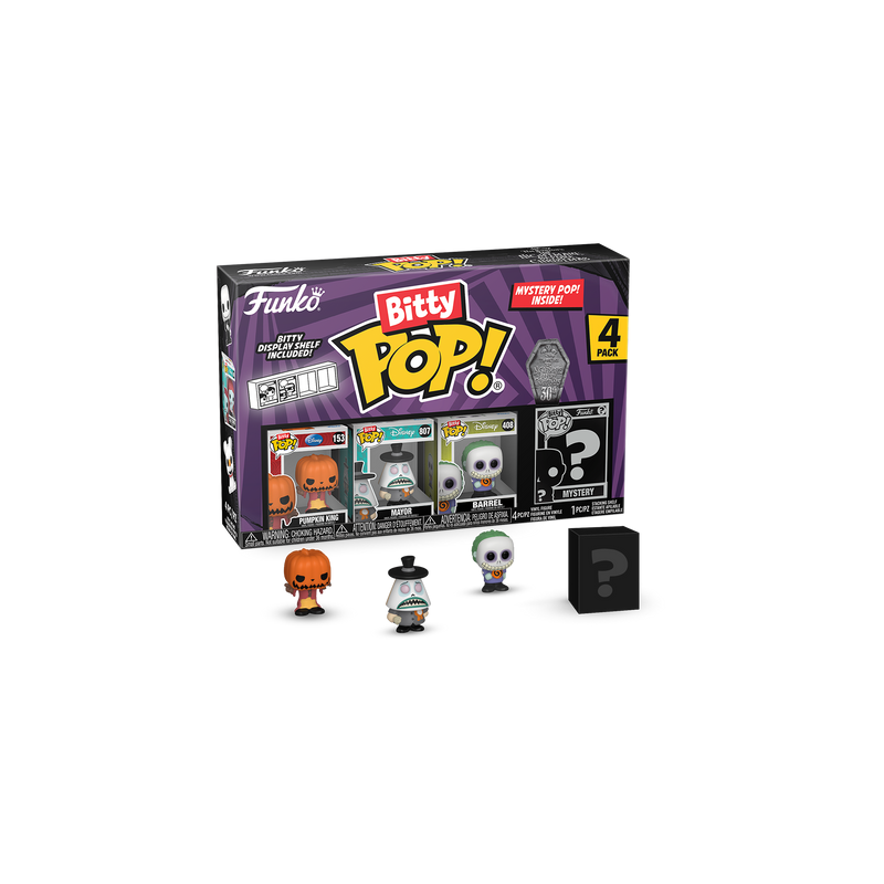 NBX - Bitty Pop 4 Pack 2.5cm - Jack Citrouille NBX - Bitty Pop 4 Pack 2.5cm - Jack Citrouille