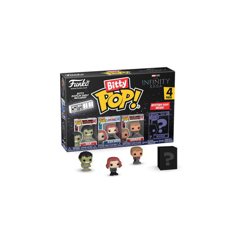 MARVEL - Bitty Pop 4 Pack 2.5cm - Hulk MARVEL - Bitty Pop 4 Pack 2.5cm - Hulk