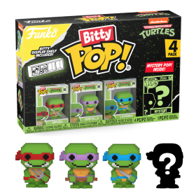 LES TORTUES NINJAS - Bitty Pop 4 Pack 2.5cm - 8-Bit