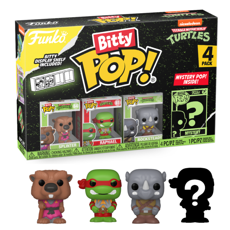LES TORTUES NINJAS - Bitty Pop 4 Pack 2.5cm - Splinter LES TORTUES NINJAS - Bitty Pop 4 Pack 2.5cm - Splinter