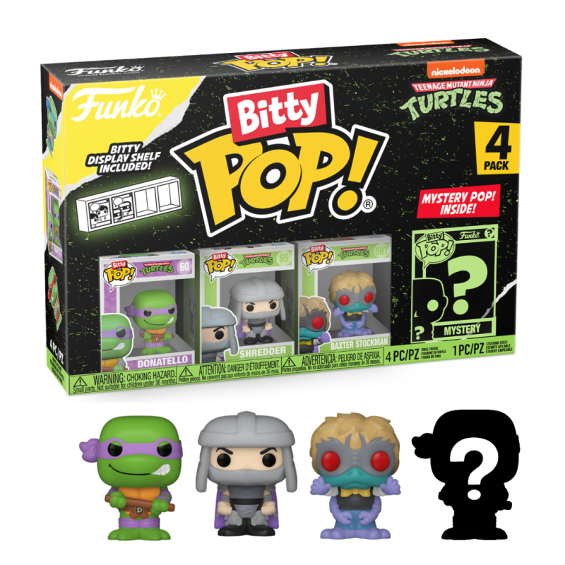 LES TORTUES NINJAS - Bitty Pop 4 Pack 2.5cm - Donatello LES TORTUES NINJAS - Bitty Pop 4 Pack 2.5cm - Donatello