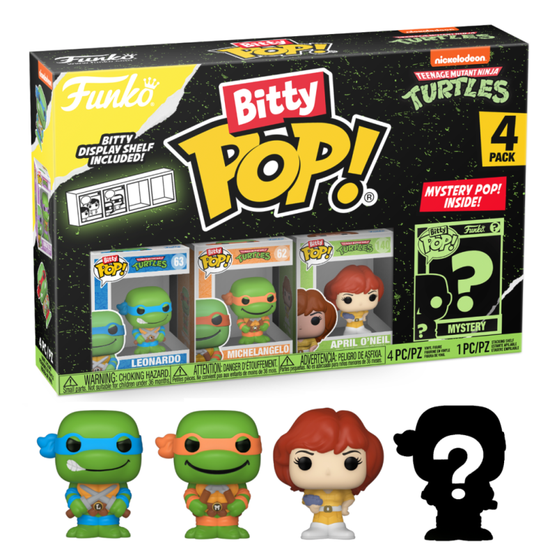 LES TORTUES NINJAS - Bitty Pop 4 Pack 2.5cm - Leonardo LES TORTUES NINJAS - Bitty Pop 4 Pack 2.5cm - Leonardo