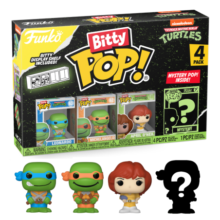 LES TORTUES NINJAS - Bitty Pop 4 Pack 2.5cm - Leonardo