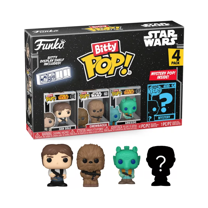 STAR WARS - Bitty Pop 4 Pack 2.5cm - Han Solo STAR WARS - Bitty Pop 4 Pack 2.5cm - Han Solo