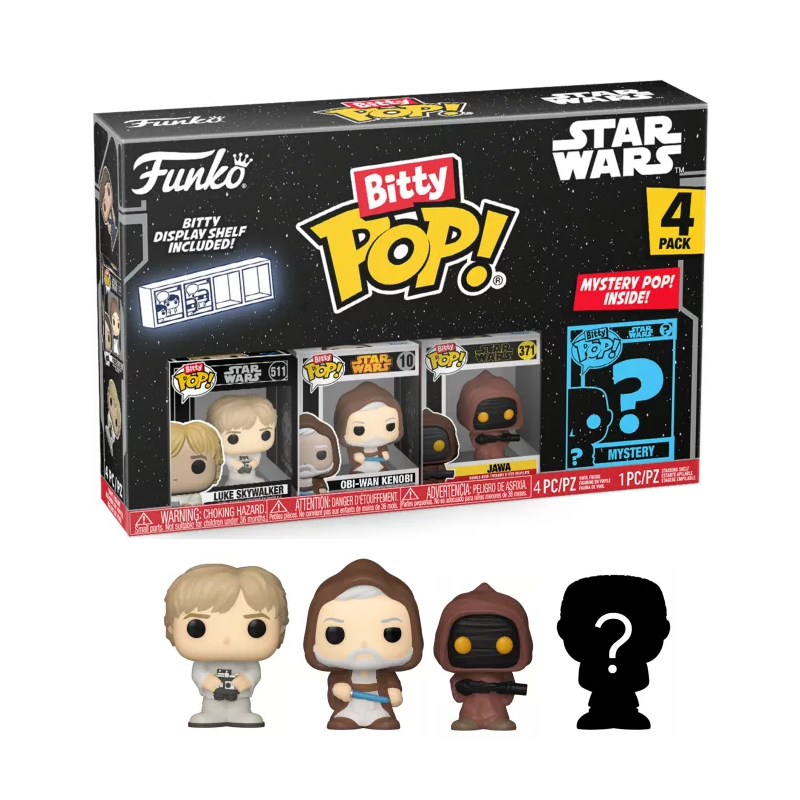 STAR WARS - Bitty Pop 4 Pack 2.5cm - Luke STAR WARS - Bitty Pop 4 Pack 2.5cm - Luke