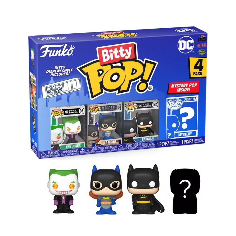 DC - Bitty Pop 4 Pack 2.5cm - Le Joker DC - Bitty Pop 4 Pack 2.5cm - Le Joker