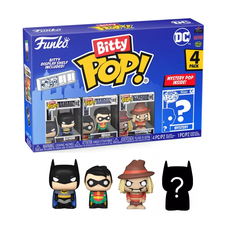 DC - Bitty Pop 4 Pack 2.5cm - Batman DC - Bitty Pop 4 Pack 2.5cm - Batman