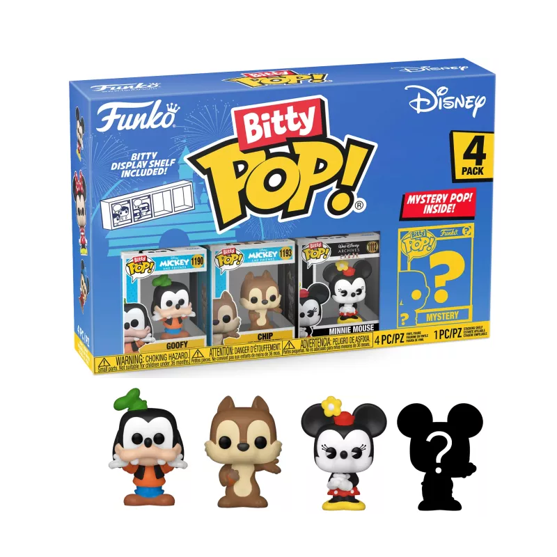 DISNEY - Bitty Pop 4 Pack 2.5cm - Dingo DISNEY - Bitty Pop 4 Pack 2.5cm - Dingo