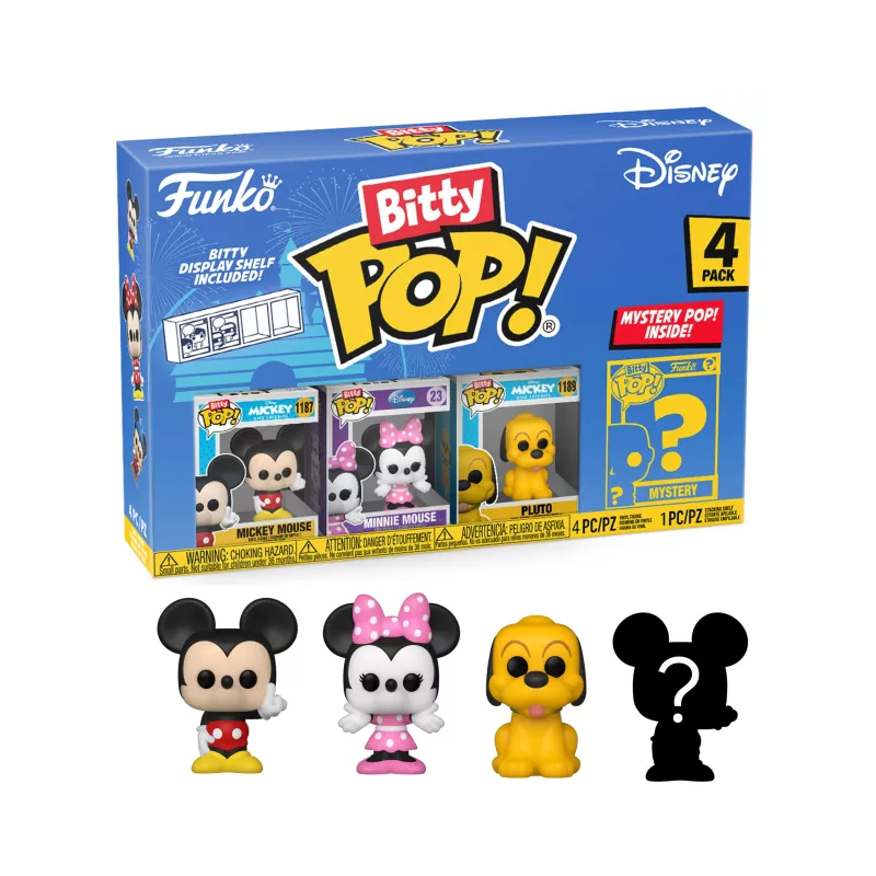 DISNEY - Bitty Pop 4 Pack 2.5cm - Mickey DISNEY - Bitty Pop 4 Pack 2.5cm - Mickey