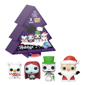 NBX - Pocket Pop Keychains 4 Pack- Tree Holiday