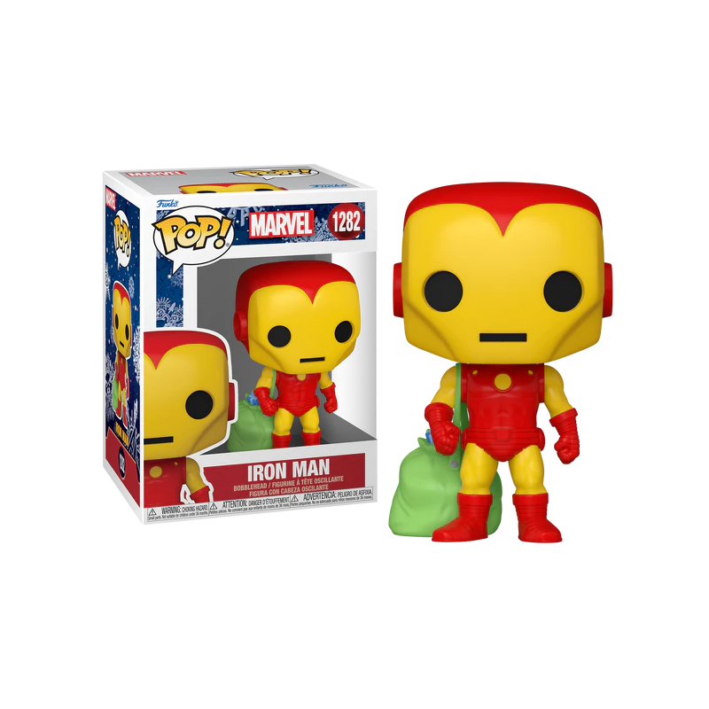 MARVEL HOLIDAY - POP N° 1282 - Iron Man avec Sac MARVEL HOLIDAY - POP N° 1282 - Iron Man avec Sac