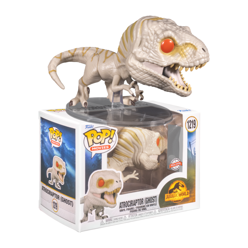 JURASSIC WORLD 3 - POP Movies N° 1219 - Atrociraptor (Ghost) JURASSIC WORLD 3 - POP Movies N° 1219 - Atrociraptor (Ghost)