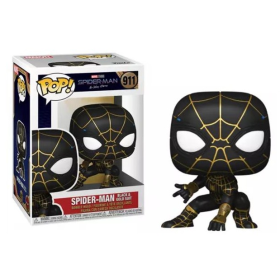 MARVEL - POP Jumbo NÂ° 921 - Spider-man Costume Noir et Or
