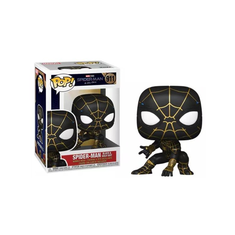 MARVEL - POP Jumbo N° 921 - Spider-man Costume Noir et Or MARVEL - POP Jumbo N° 921 - Spider-man Costume Noir et Or