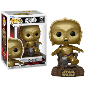 STAR WARS 6 "40EME ANNIVERSAIRE" - POP NÂ° 609 - C3PO sur Chaise