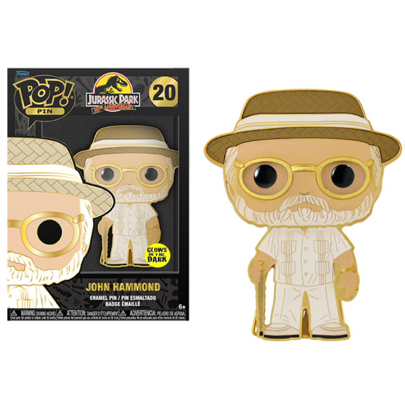 JURASSIC PARK - Pop Large Enamel Pin N° 20 - John Hammond JURASSIC PARK - Pop Large Enamel Pin N° 20 - John Hammond