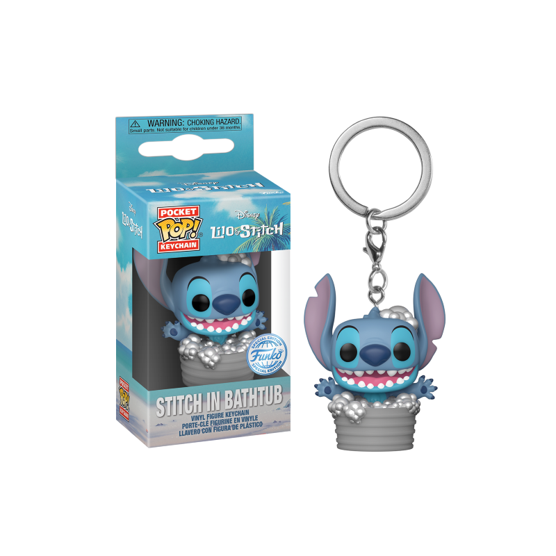 DISNEY - Pocket Pop Keychains - Stitch dans Baignoire DISNEY - Pocket Pop Keychains - Stitch dans Baignoire