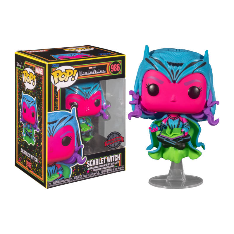 MARVEL - POP N° 986 - Wandavision - Scarlet Witch (Blacklight) SP.EDIT MARVEL - POP N° 986 - Wandavision - Scarlet Witch (Blacklight) SP.EDIT