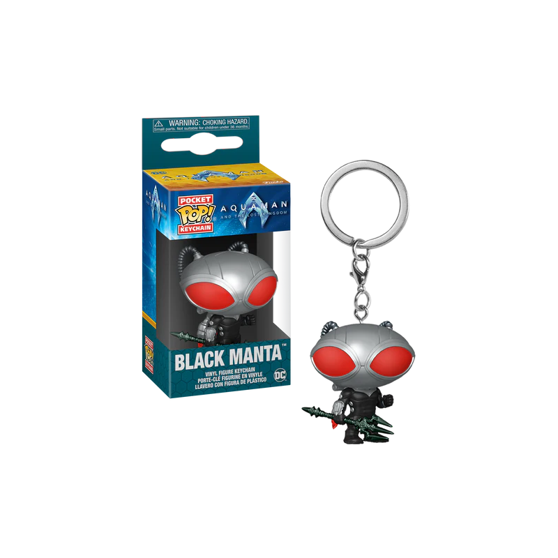AQUAMAN 2 - Pocket Pop Keychains - Black Manta AQUAMAN 2 - Pocket Pop Keychains - Black Manta