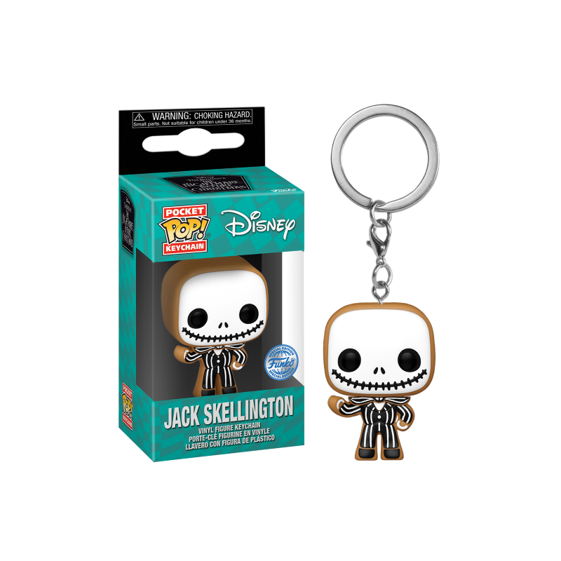 NBX - Pocket Pop Keychains - Jack Skellington Gingerbread NBX - Pocket Pop Keychains - Jack Skellington Gingerbread