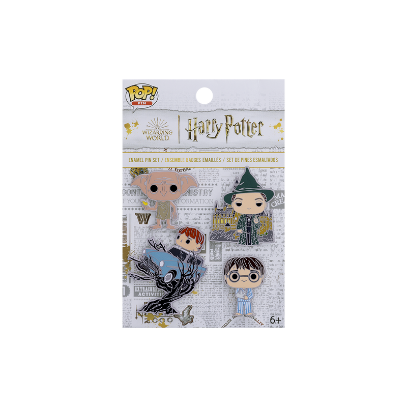 HARRY POTTER - Funko 4pk Pin Set - Anniversary Chamber of Secrets HARRY POTTER - Funko 4pk Pin Set - Anniversary Chamber of Secrets