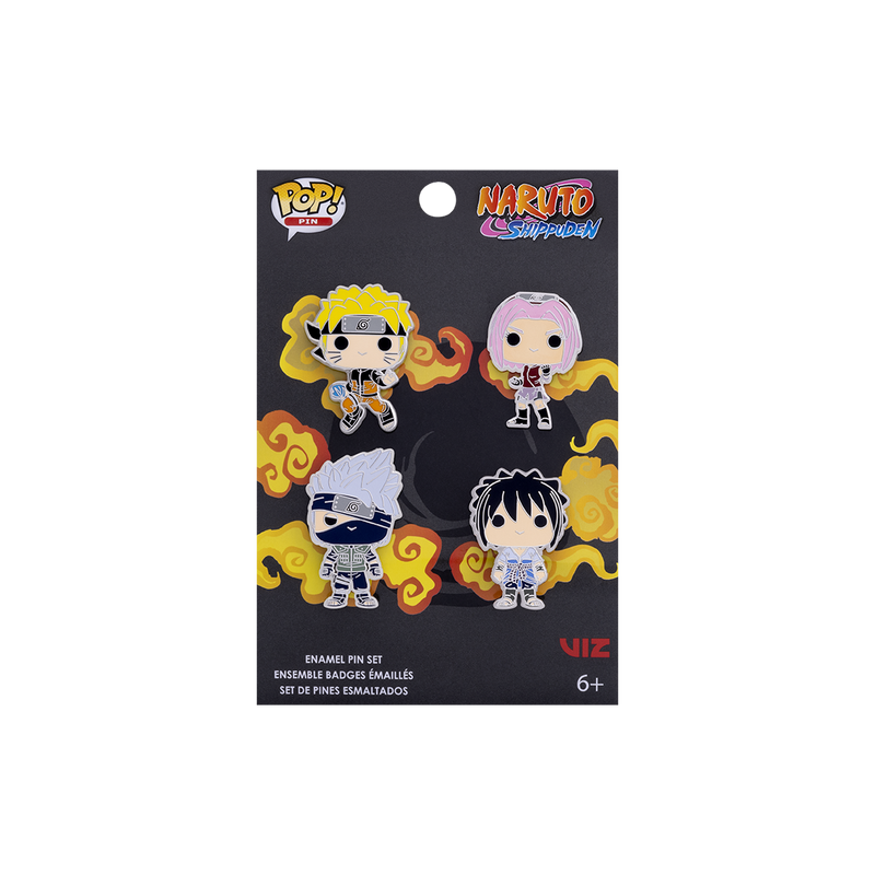 NARUTO - Funko 4pk Pin Set - Team 7 NARUTO - Funko 4pk Pin Set - Team 7