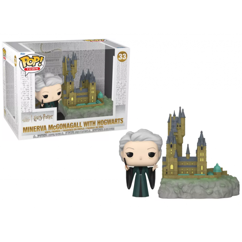 HARRY POTTER - POP TOWN N° 33 - 20ème Anniv. - Minerva avec Poudlard HARRY POTTER - POP TOWN N° 33 - 20ème Anniv. - Minerva avec Poudlard