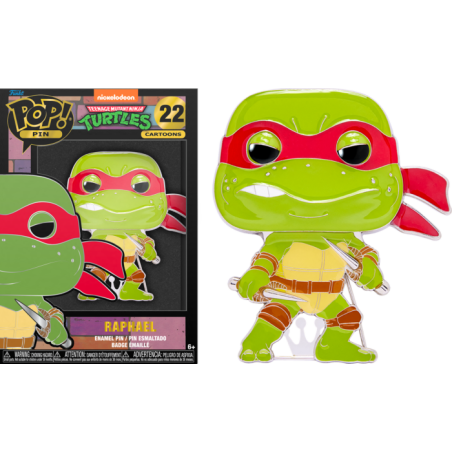 TEENAGE MUTANT NINJA TURTLES - Pop Large Enamel Pin NÂ° 22 - Raphael