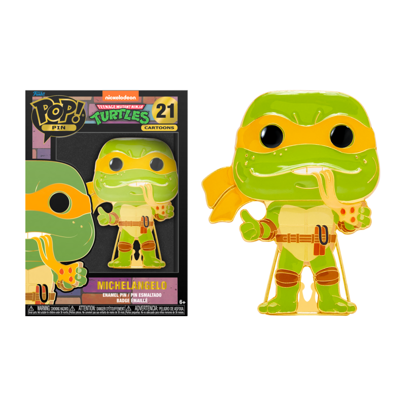 TEENAGE MUTANT NINJA TURTLES- Pop Large Enamel Pin N° 21- Michelangelo TEENAGE MUTANT NINJA TURTLES- Pop Large Enamel Pin N° 21- Michelangelo