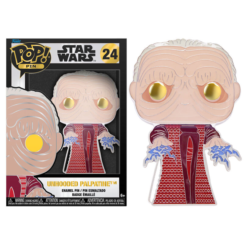 STAR WARS - Pop Large Enamel Pin N° 24 - Unhooded Palpatine STAR WARS - Pop Large Enamel Pin N° 24 - Unhooded Palpatine