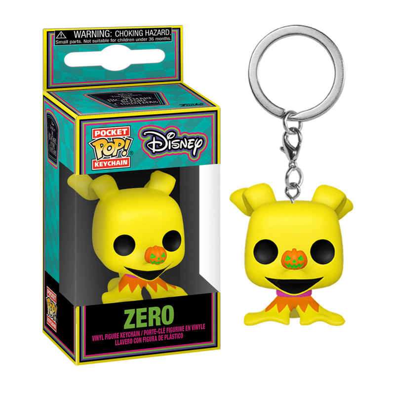NIGHTMARE BEFORE CHRISTMAS - Pocket Pop Keychains - Blacklight Zero NIGHTMARE BEFORE CHRISTMAS - Pocket Pop Keychains - Blacklight Zero