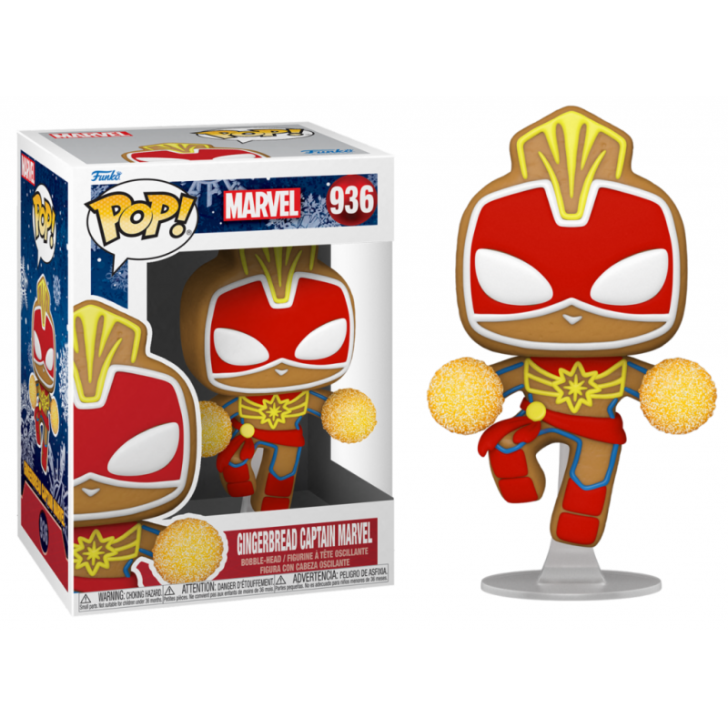 MARVEL - POP N° 936 - Gingerbread Captain Marvel MARVEL - POP N° 936 - Gingerbread Captain Marvel