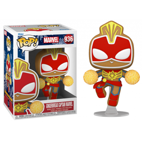 MARVEL - POP NÂ° 936 - Gingerbread Captain Marvel