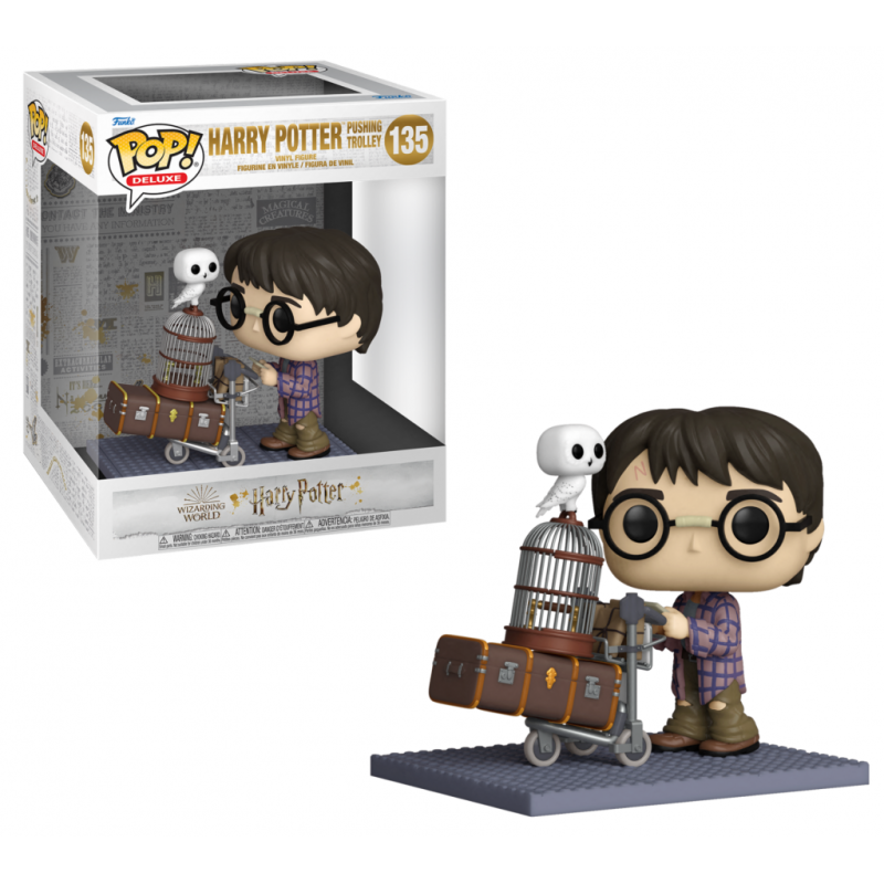 HARRY POTTER Anniversary - Pop Deluxe N° 135 - Harry Pushing Trolley HARRY POTTER Anniversary - Pop Deluxe N° 135 - Harry Pushing Trolley