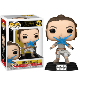 STAR WARS IX - POP NÂ° 434 - Rey w/ 2 Light Sabers