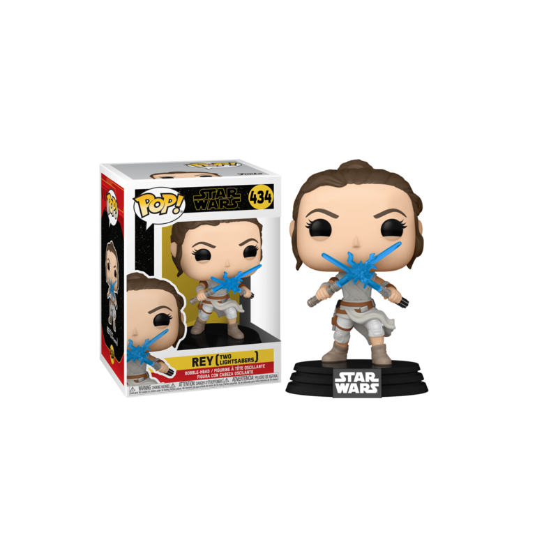STAR WARS IX - POP N° 434 - Rey w/ 2 Light Sabers STAR WARS IX - POP N° 434 - Rey w/ 2 Light Sabers