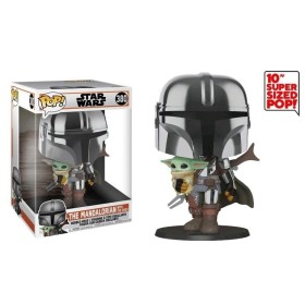 THE MANDALORIAN - POP JUMBO 10" NÂ° 380 - Mandal. w/ The Child