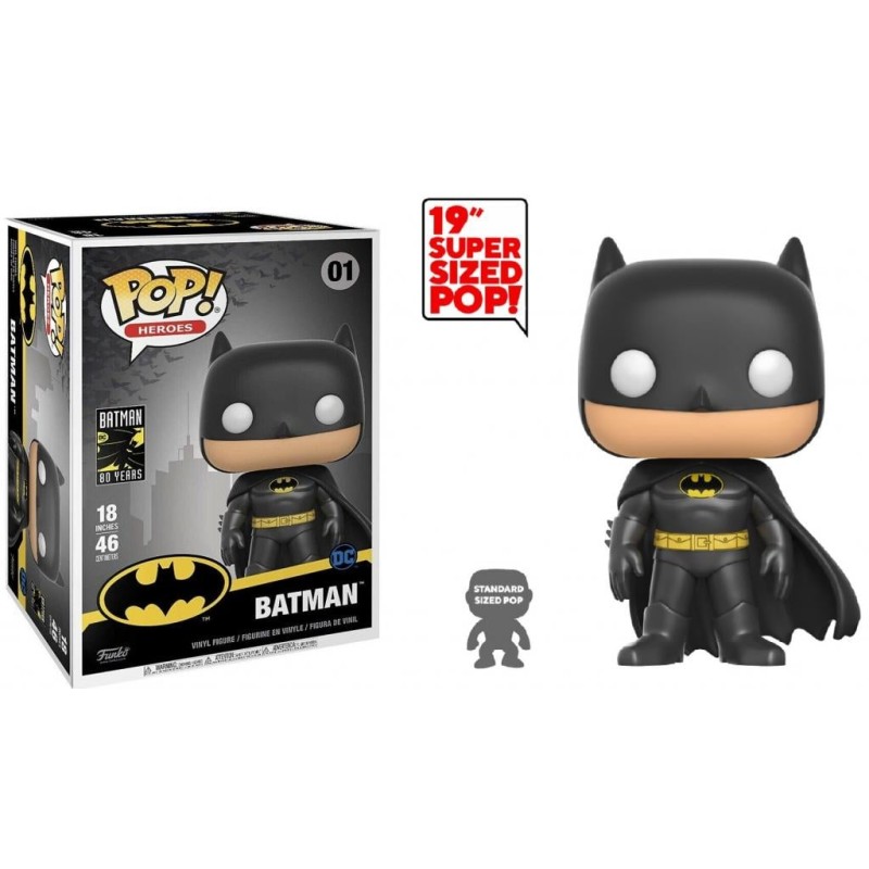 DC COMICS - Pop MEGA 18" N° 01 - Batman - 46cm DC COMICS - Pop MEGA 18" N° 01 - Batman - 46cm