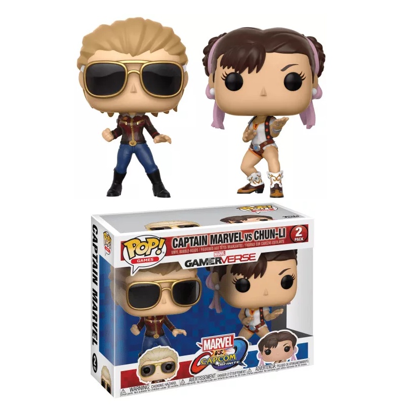 MARVEL Vs CAPCOM - POP 2-Pack - Captain Marvel Vs Chun-Li MARVEL Vs CAPCOM - POP 2-Pack - Captain Marvel Vs Chun-Li
