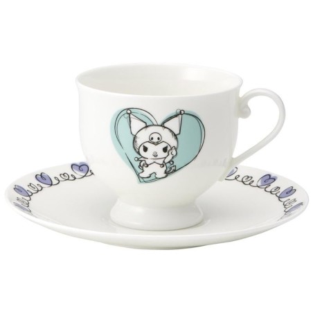HELLO KITTY - Kuromi - Tasse et sous-tasse "Bone China" 240ml