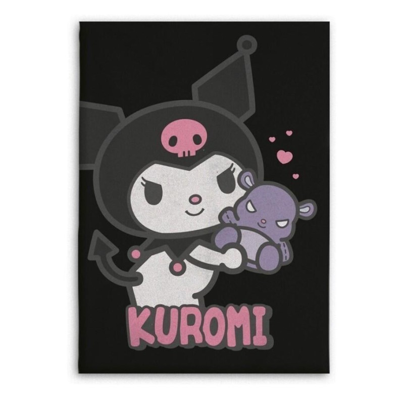 HELLO KITTY - Couverture Flanelle 110x150cm - Kuromi HELLO KITTY - Couverture Flanelle 110x150cm - Kuromi
