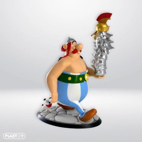 ASTERIX & OBELIX - Obélix pile de casques - figurine 30cm