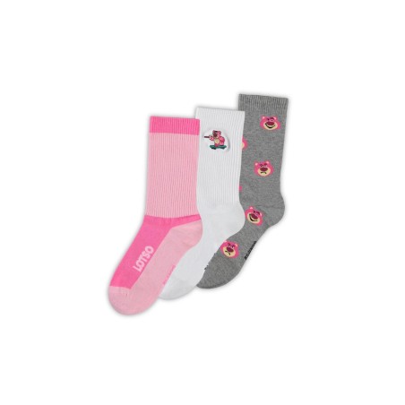 TOY STORY - Lotso - Pack de 3 paires de chaussettes (T39-42)