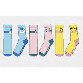 POKEMON - Crew - Pack de 3 paires de chaussettes (T43-46)
