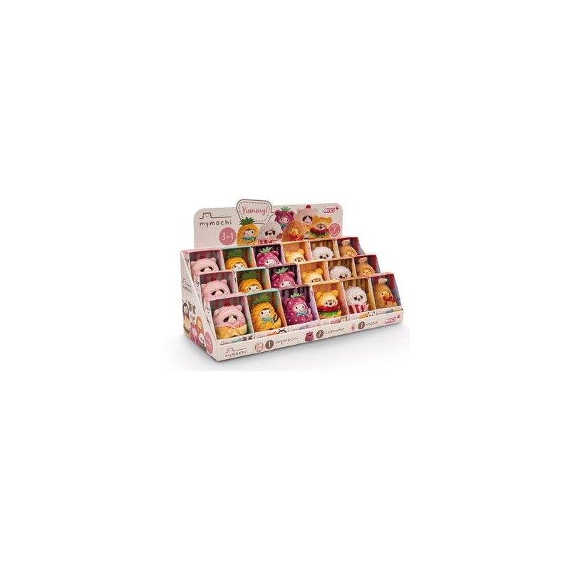 MYMOCHI - Display Figurines 6 Personnages 8cm Yummy Vol 2 - 18pc MYMOCHI - Display Figurines 6 Personnages 8cm Yummy Vol 2 - 18pc