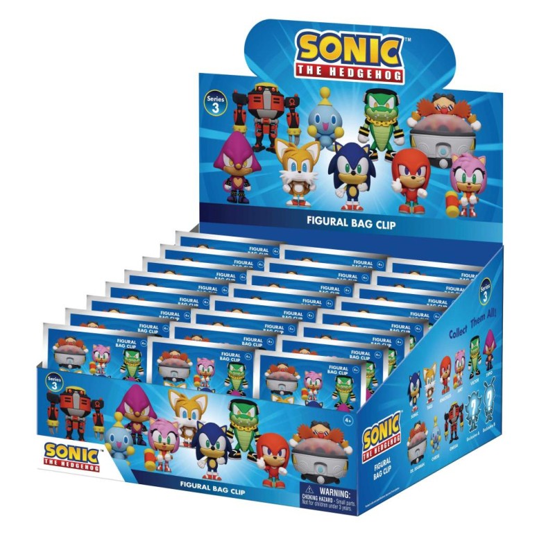 SONIC - Series 3 - 3D Foam Bag Clip (Display 24 Pcs) SONIC - Series 3 - 3D Foam Bag Clip (Display 24 Pcs)
