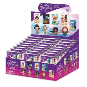 DISNEY PRINCESS - Series 37 - 3D Foam Bag Clip (Display 24 Pcs)