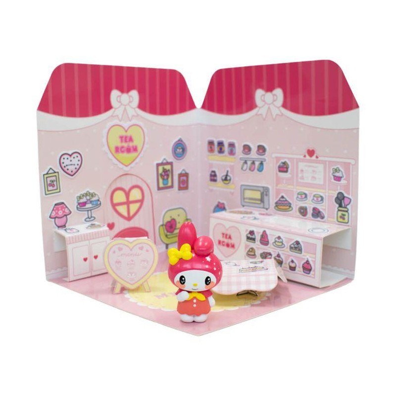 HELLO KITTY - Melody 6cm Sticker House Tea Room HELLO KITTY - Melody 6cm Sticker House Tea Room