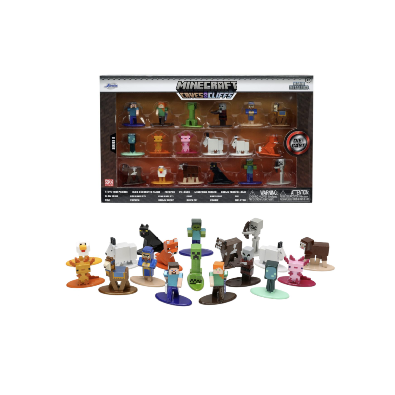 MINECRAFT - Multi Pack de Nano Figurines 4cm - 18pc - Wave 8 MINECRAFT - Multi Pack de Nano Figurines 4cm - 18pc - Wave 8
